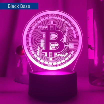 Bitcoin Acrylic Led Table Light
