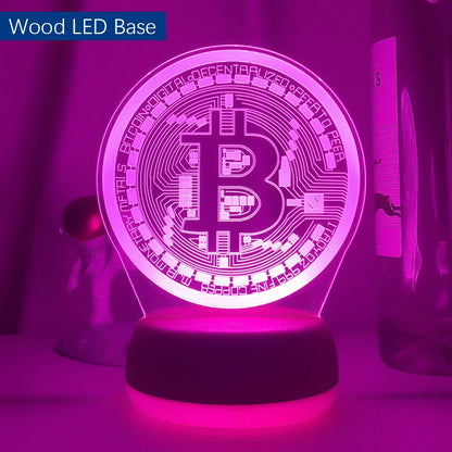 Bitcoin Acrylic Led Table Light
