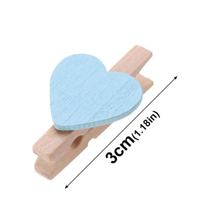 ❤️💛💚💙We love @YourFriendSommi party size 50pcs Wooden Heart Nipple Clips PDAI Peggin Clothespin❤️💛💚💙