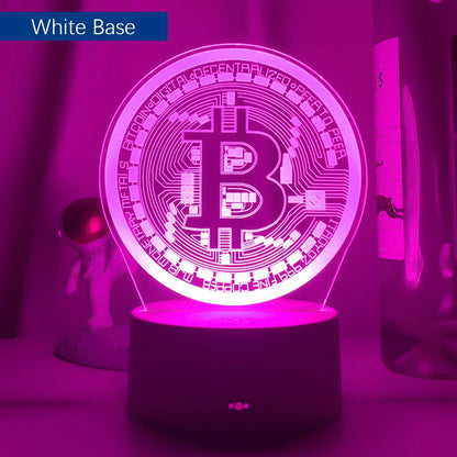 Bitcoin Acrylic Led Table Light