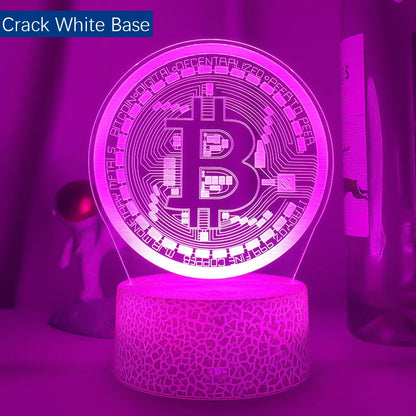 Bitcoin Acrylic Led Table Light