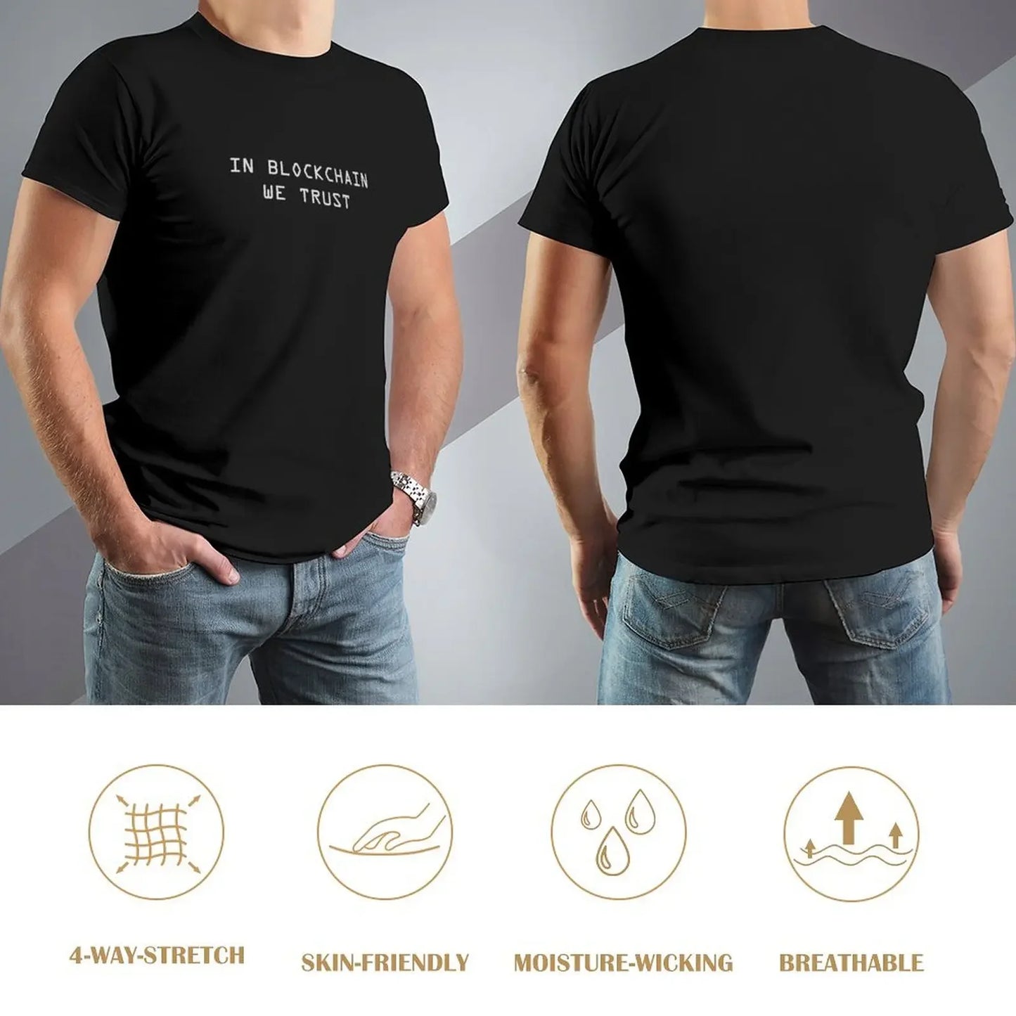In Blockchain We Trust Cryptocurrency T-Shirt